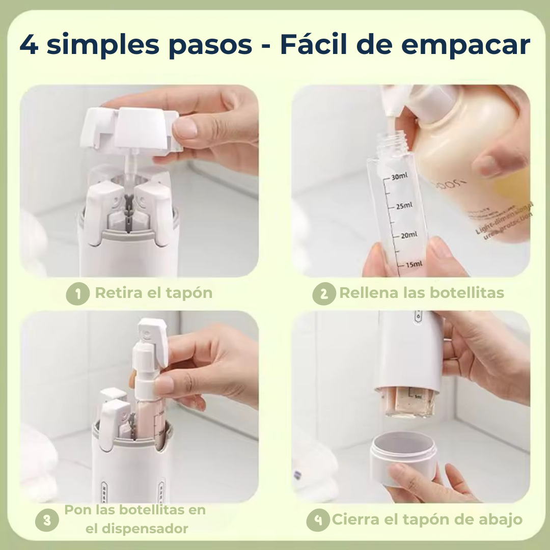 Dispensador 4 en 1 | Organizador de Ducha