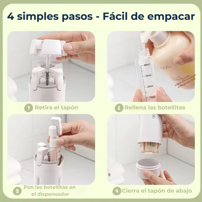 Dispensador 4 en 1 | Organizador de Ducha